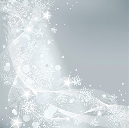 Gray abstract Christmas background with white snowflakes Stock Photo - Budget Royalty-Free & Subscription, Code: 400-04766827