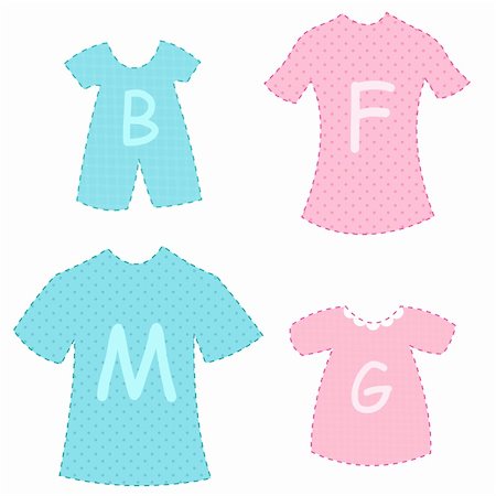 simsearch:400-05129248,k - illustration of kids wears on white background Foto de stock - Super Valor sin royalties y Suscripción, Código: 400-04767226