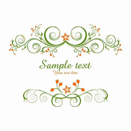 simsearch:400-07033905,k - illustration of classical vector background with flower on white background.. Photographie de stock - Aubaine LD & Abonnement, Code: 400-04767289