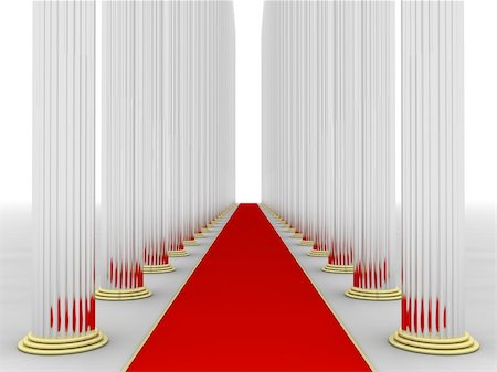 stone base - Illustration of columns with a red rug in the middle Stock Photo - Budget Royalty-Free & Subscription, Code: 400-04767671