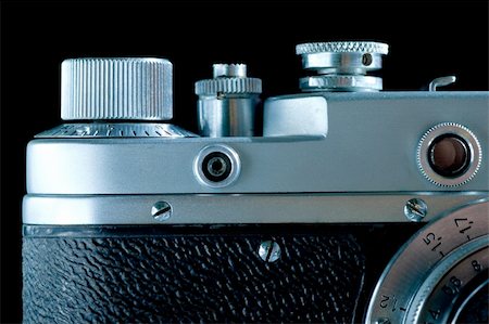 the old film camera small part Stock Photo - Budget Royalty-Free & Subscription, Code: 400-04767809