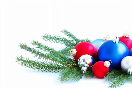 simsearch:400-07114074,k - Christmas decoration isolated on the white background Stock Photo - Budget Royalty-Free & Subscription, Code: 400-04768114