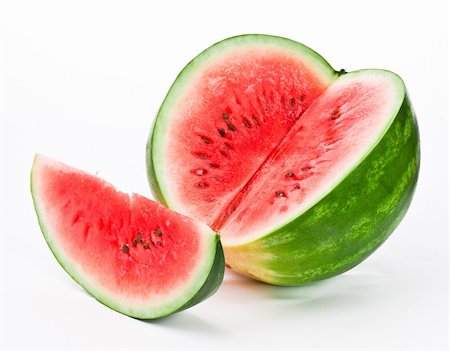 simsearch:400-08796295,k - cut watermelon on a white background Fotografie stock - Microstock e Abbonamento, Codice: 400-04768539