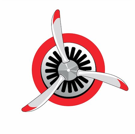 spinning propeller aeroplane - propeller vector illustration Stock Photo - Budget Royalty-Free & Subscription, Code: 400-04768608