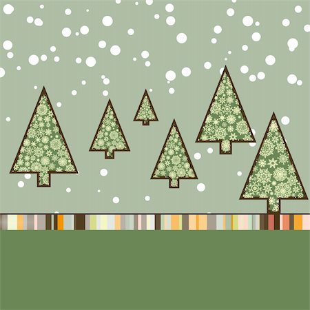 simsearch:400-05710794,k - Retro Christmas Card Template. EPS 8 vector file included Fotografie stock - Microstock e Abbonamento, Codice: 400-04768637