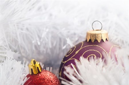 shantishanti (artist) - Christmas decoration balls Fotografie stock - Microstock e Abbonamento, Codice: 400-04768692