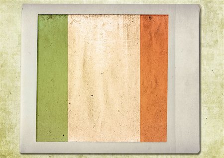 flag of vintage instant photo,ireland Stock Photo - Budget Royalty-Free & Subscription, Code: 400-04768827