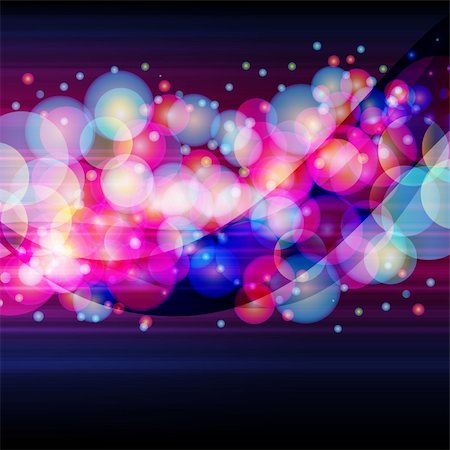 entertainment lights pattern - Broad stripe made of a luminous circles on a dark background. Stock Photo - Budget Royalty-Free & Subscription, Code: 400-04760009