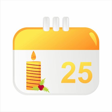 simsearch:400-05743697,k - christmas calendar icon Stock Photo - Budget Royalty-Free & Subscription, Code: 400-04761293