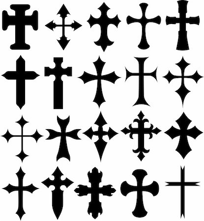 stencil - cross symbol design Foto de stock - Super Valor sin royalties y Suscripción, Código: 400-04761590