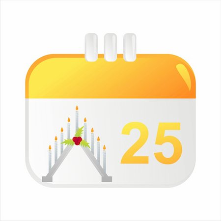 simsearch:400-05725983,k - christmas calendar icon Stock Photo - Budget Royalty-Free & Subscription, Code: 400-04762042