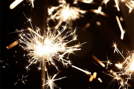 photochecker (artist) - burning sparkler on New Year´s Eve Foto de stock - Royalty-Free Super Valor e Assinatura, Número: 400-04762507