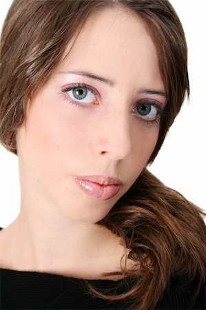 simsearch:400-04763033,k - Close up of a teen model with beautiful blue eyes Photographie de stock - Aubaine LD & Abonnement, Code: 400-04762916