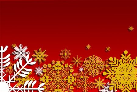red christmas invitation - Christmas Cards, yellow and white stars, Fojo background, space for text Stock Photo - Budget Royalty-Free & Subscription, Code: 400-04762946