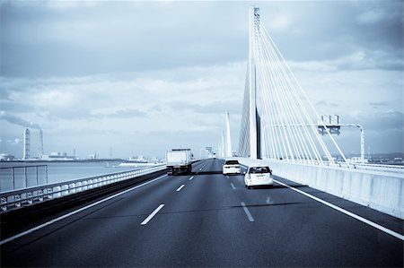 pictures of japanese busy streets - highway of japan, view of a speeding bus. Stock Photo - Budget Royalty-Free & Subscription, Code: 400-04763398