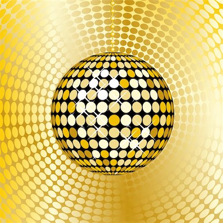 simsearch:400-03966366,k - abstract gold disco ball on a red mosaic background Stockbilder - Microstock & Abonnement, Bildnummer: 400-04763545