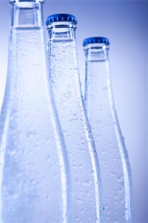 simsearch:400-04575721,k - Fresh water drink on blue background Stock Photo - Budget Royalty-Free & Subscription, Code: 400-04763598