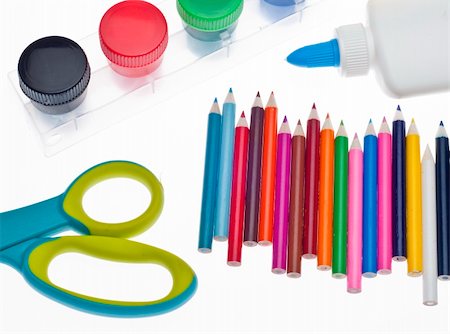 Art Supplies Creativity and The Arts Concept Image. Foto de stock - Super Valor sin royalties y Suscripción, Código: 400-04763635