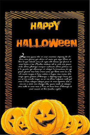 simsearch:400-04228432,k - illustration of sketchy halloween card Foto de stock - Royalty-Free Super Valor e Assinatura, Número: 400-04763805