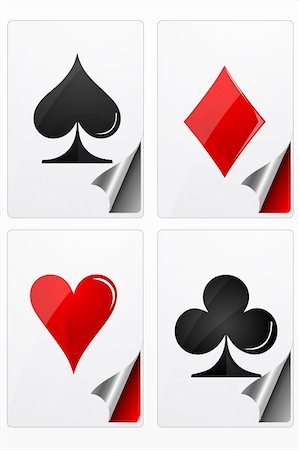 simsearch:400-04382425,k - illustration of playing cards Stockbilder - Microstock & Abonnement, Bildnummer: 400-04763815