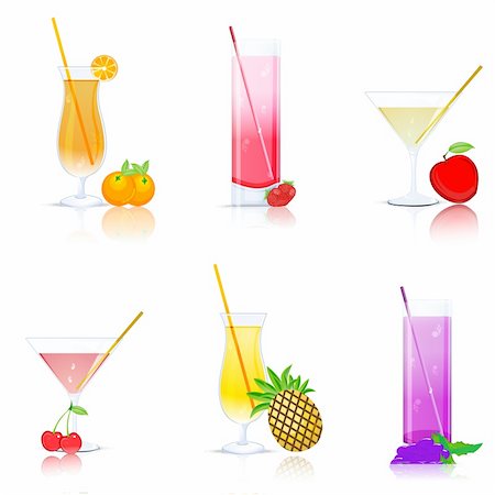 simsearch:400-04524035,k - illustration of fruit juice on white background Foto de stock - Super Valor sin royalties y Suscripción, Código: 400-04763833