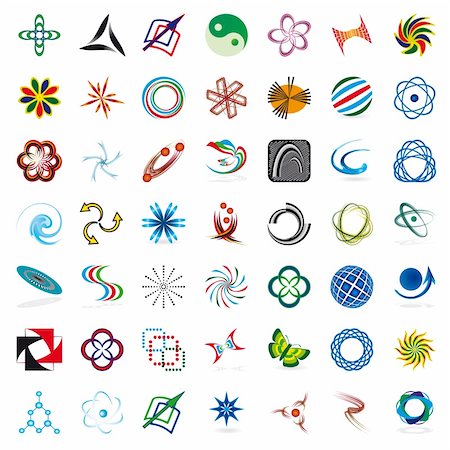 Set of symbols for the business. Vector illustration. Vector art in Adobe illustrator EPS format, compressed in a zip file. The different graphics are all on separate layers so they can easily be moved or edited individually. The document can be scaled to any size without loss of quality. Stock Photo - Budget Royalty-Free & Subscription, Code: 400-04774161