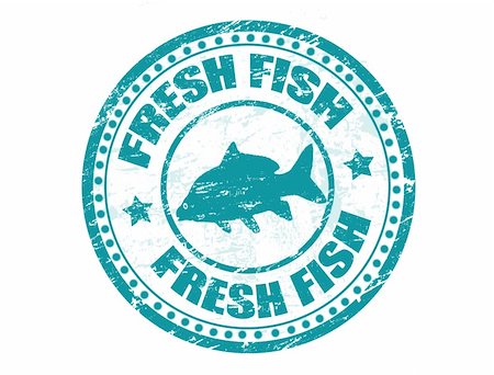 simsearch:400-05204133,k - Grunge rubber stamp with fish shape and the text fresh fish written inside, vector illustration Stock Photo - Budget Royalty-Free & Subscription, Code: 400-04774191