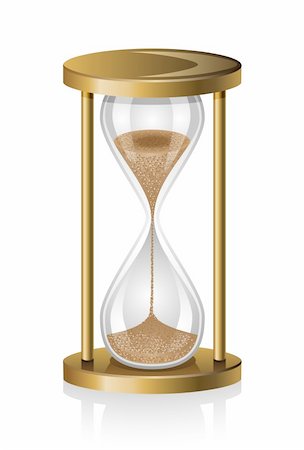 Hourglass isolated on white background. Stock Photo - Budget Royalty-Free & Subscription, Code: 400-04774276