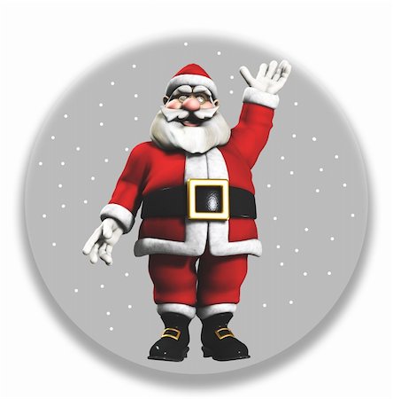 simsearch:400-04774270,k - Father Christmas in a big snowing snow globe. Stock Photo - Budget Royalty-Free & Subscription, Code: 400-04774272