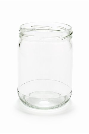 simsearch:400-05289499,k - Glass Jar on White Background Photographie de stock - Aubaine LD & Abonnement, Code: 400-04774422