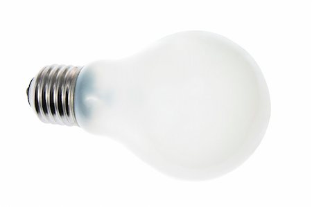 simsearch:400-04774950,k - Light Bulb on White Background Photographie de stock - Aubaine LD & Abonnement, Code: 400-04774842