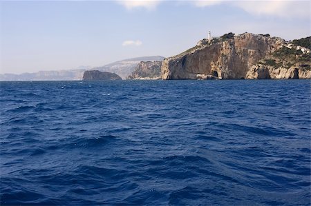 simsearch:400-04920010,k - Cape Nao in Mediterranean Sea Spain on blue summer day Fotografie stock - Microstock e Abbonamento, Codice: 400-04774904