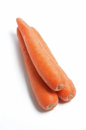 simsearch:400-05368196,k - Carrots on Isolated White Background Foto de stock - Super Valor sin royalties y Suscripción, Código: 400-04774973