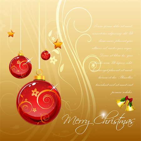 simsearch:400-04499150,k - illustration of abstract floral christmas card Foto de stock - Royalty-Free Super Valor e Assinatura, Número: 400-04775037