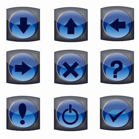 simsearch:400-04725464,k - illustration of different button sets on white background Stock Photo - Budget Royalty-Free & Subscription, Code: 400-04775032