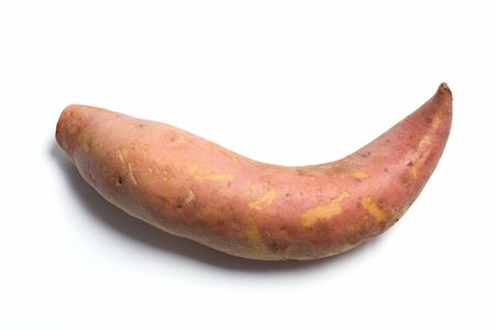 simsearch:400-05369444,k - Sweet Potato on Isolated White Background Stock Photo - Budget Royalty-Free & Subscription, Code: 400-04775172