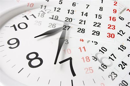 simsearch:400-04777485,k - Composite of Clock and Calendar Fotografie stock - Microstock e Abbonamento, Codice: 400-04775554