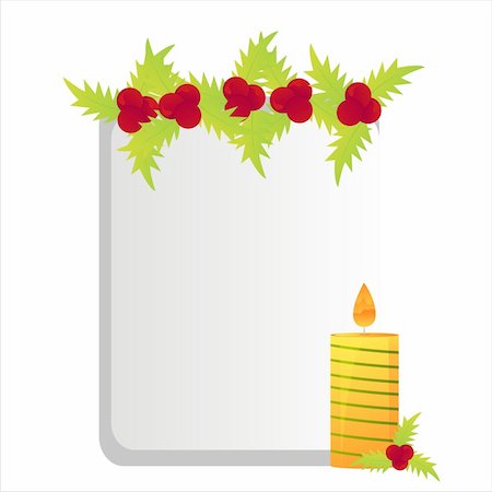 simsearch:400-05725983,k - christmas candle frame Stock Photo - Budget Royalty-Free & Subscription, Code: 400-04775599