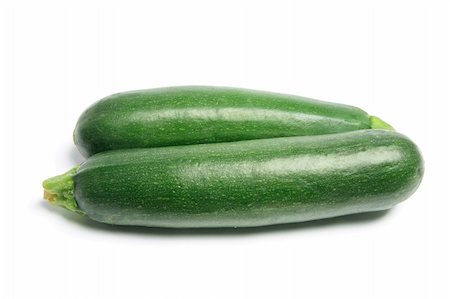 simsearch:400-05369444,k - Zucchini on Isolated White Background Stock Photo - Budget Royalty-Free & Subscription, Code: 400-04775707