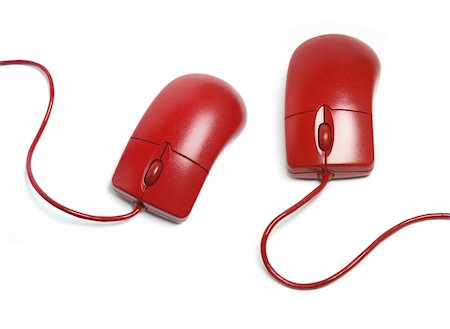 simsearch:640-02776186,k - Red Computer Mouse on White Background Fotografie stock - Microstock e Abbonamento, Codice: 400-04775896