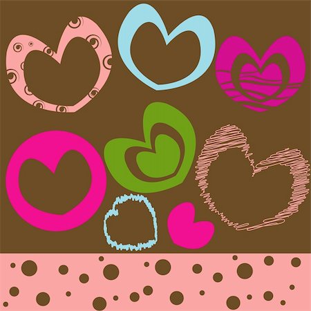 Abstract background with  heart. vector illustration Stock Photo - Budget Royalty-Free & Subscription, Code: 400-04776161