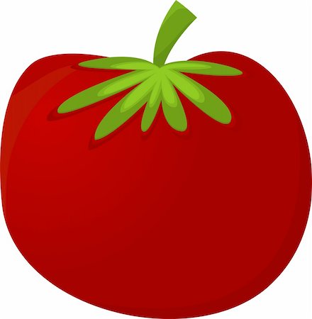 family eating computer - Red Tomato . Vector Illustration Stock Photo - Budget Royalty-Free & Subscription, Code: 400-04776176