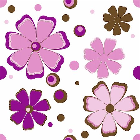 simsearch:400-07033905,k - Colourful Spring flowers background. Vector illustration Photographie de stock - Aubaine LD & Abonnement, Code: 400-04776179