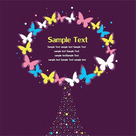 simsearch:400-05901134,k - card design with stylized trees and text. vector illustration  card design with stylized trees and text. vector illustration Stock Photo - Budget Royalty-Free & Subscription, Code: 400-04776199