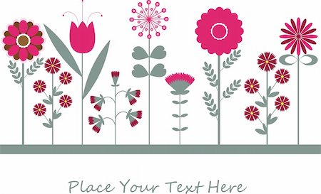 simsearch:400-07033905,k - Colourful Spring flowers background. Vector illustration Photographie de stock - Aubaine LD & Abonnement, Code: 400-04776213