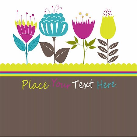 simsearch:400-07033905,k - Colourful Spring flowers background. Vector illustration Photographie de stock - Aubaine LD & Abonnement, Code: 400-04776223