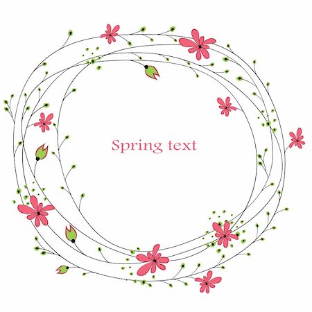 simsearch:400-07033905,k - Colourful Spring flowers background. Vector illustration Photographie de stock - Aubaine LD & Abonnement, Code: 400-04776238