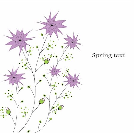 simsearch:400-07033905,k - Colourful Spring flowers background. Vector illustration Photographie de stock - Aubaine LD & Abonnement, Code: 400-04776239