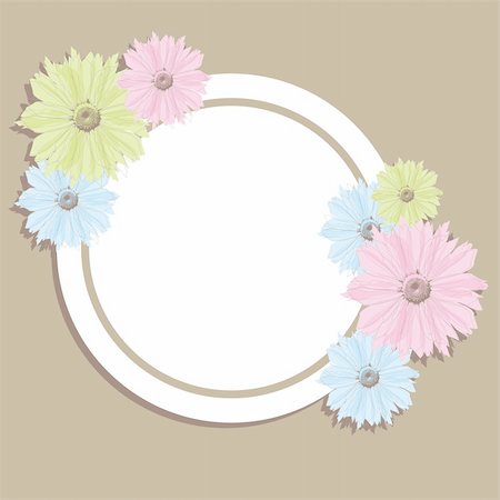 pastel spring pattern - Colourful Spring flowers background. Vector illustration Stock Photo - Budget Royalty-Free & Subscription, Code: 400-04776293