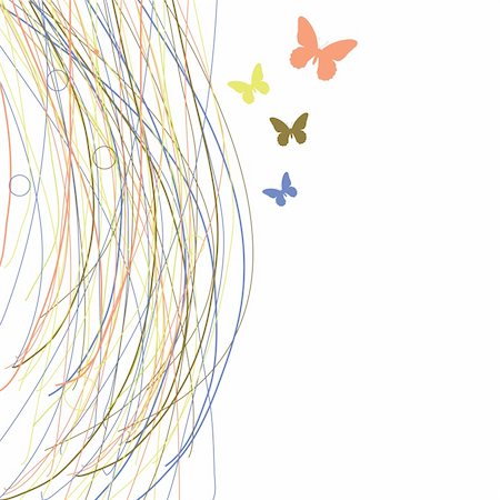 shekoru (artist) - Abstract background with butterfly for you. Vector illustration Foto de stock - Super Valor sin royalties y Suscripción, Código: 400-04776311